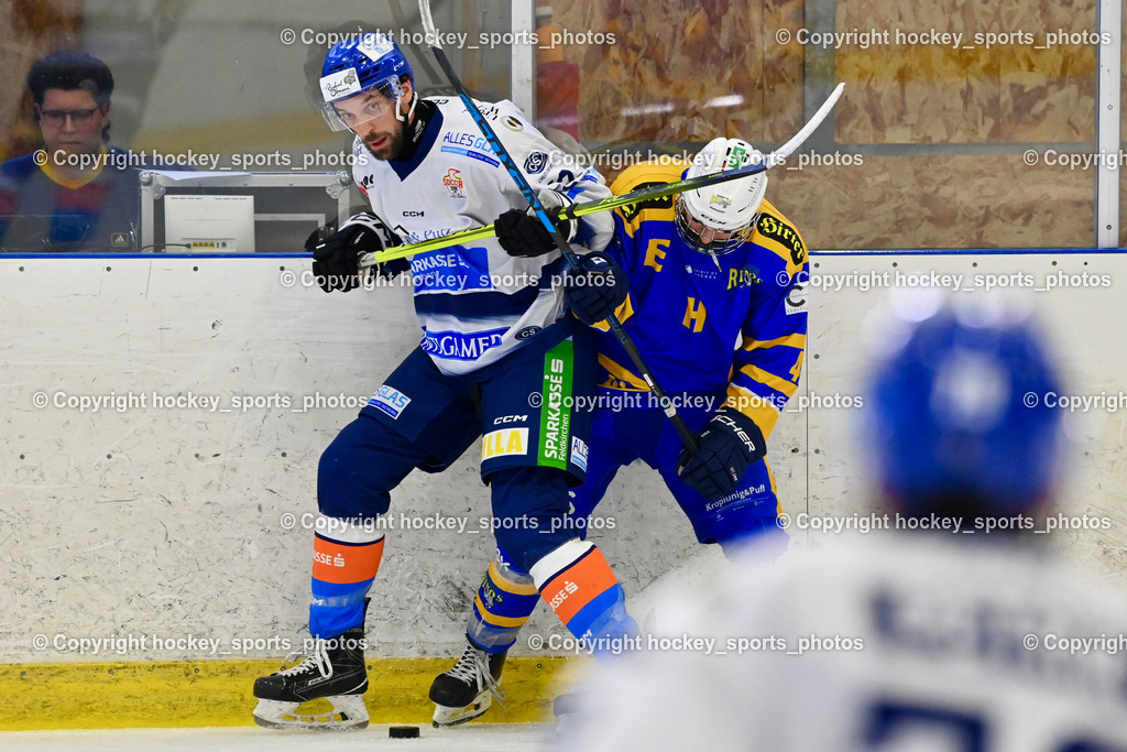 1. EHC Althofen vs. ESC Sparkasse Steindorf  | #43 Oraze Martin ESC Steindorf, #4 Rassl Benjamin EHC Althofen, 1. EHC Althofen vs. ESC Sparkasse Steindorf , 1. EHC Althofen vs. ESC Sparkasse Steindorf  am 08.03.2026 in Althofen (Stadthalle Althofen), Austria, (Photo by Bernd Stefan)