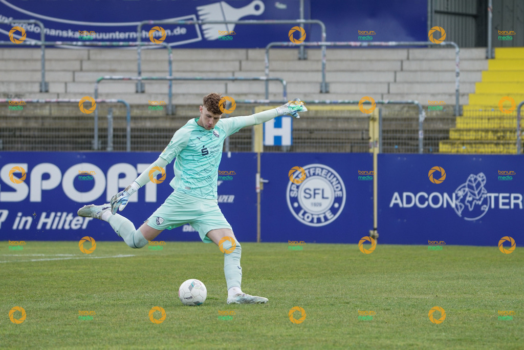 VfL Sportsfreunde Lotte vs. VfL Bochum II U23 - Regionalliga West - 28. Spieltag 2026 | Hugo Rölleke, 1 - Realisiert mit Pictrs.com
