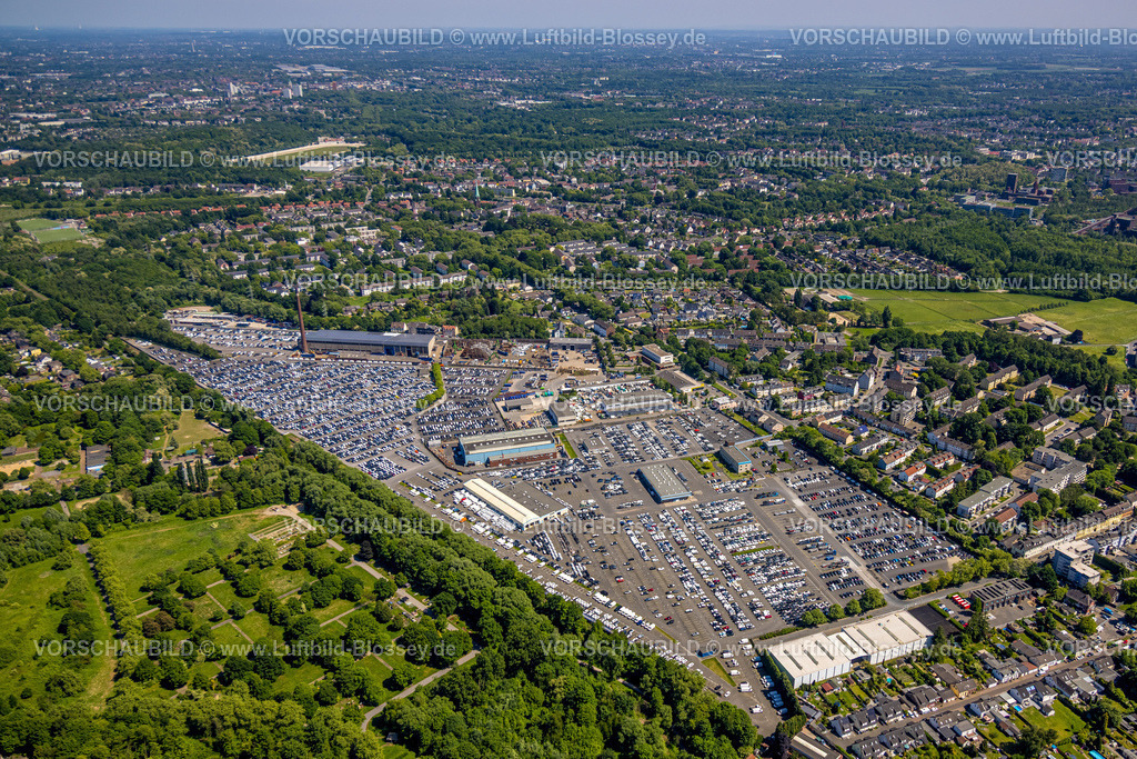 Essen250507748 | Luftbild, Parkplatz der CAT Automobillogistik Essen GmbH, Katernberg, Essen, Ruhrgebiet, Nordrhein-Westfalen, Deutschland
