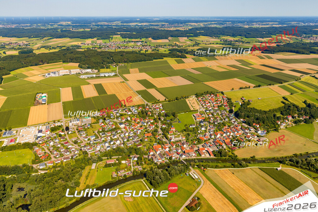 Luftaufnahme von  Ellzee - Die Luftaufnahme wurde 2025 vom UL-Flugzeug heraus erstellt ( keine Drohne ) - Hochauflösende Luftaufnahme - für professionelle Ausdrucke geeignet. Die Geschenkidee !Mit Lizenz und Bildrechte bestellbar