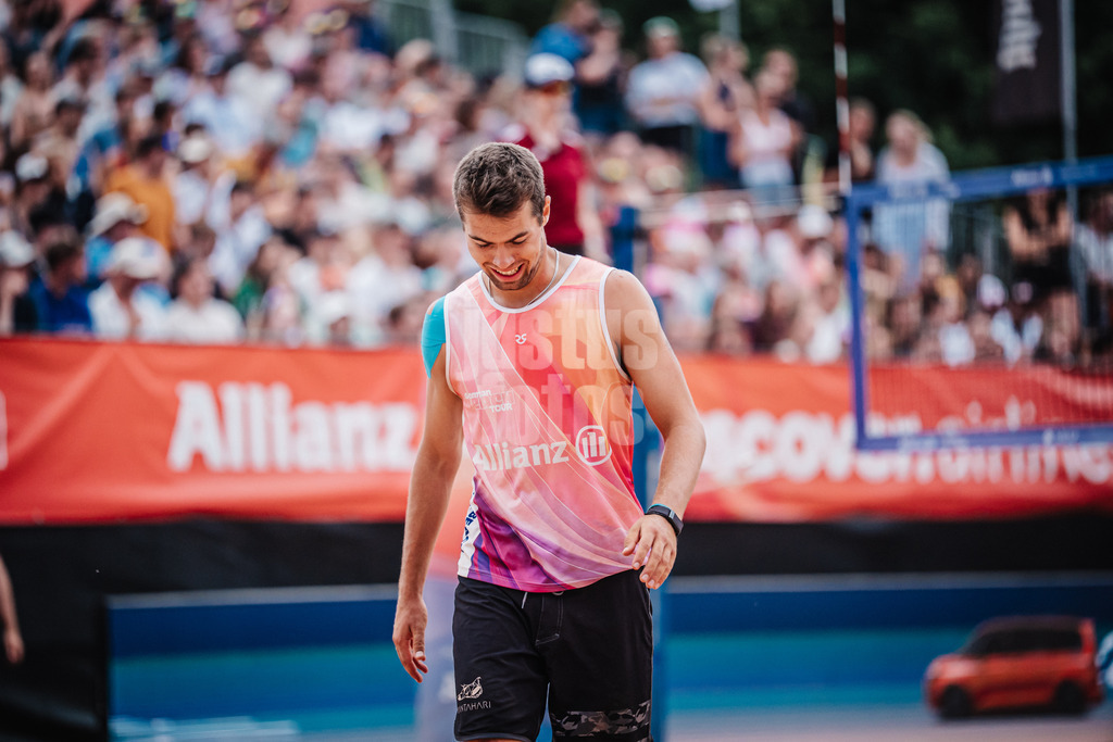 Beachvolleyball | Männer | Allianz German Beach Tour 2025 | Tourstop München | 06.07.2025 | Yannick Bibelriether