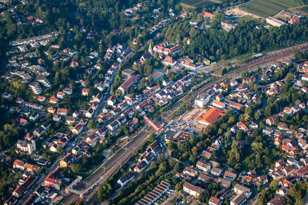 Luftbild: Bahnsteg 
