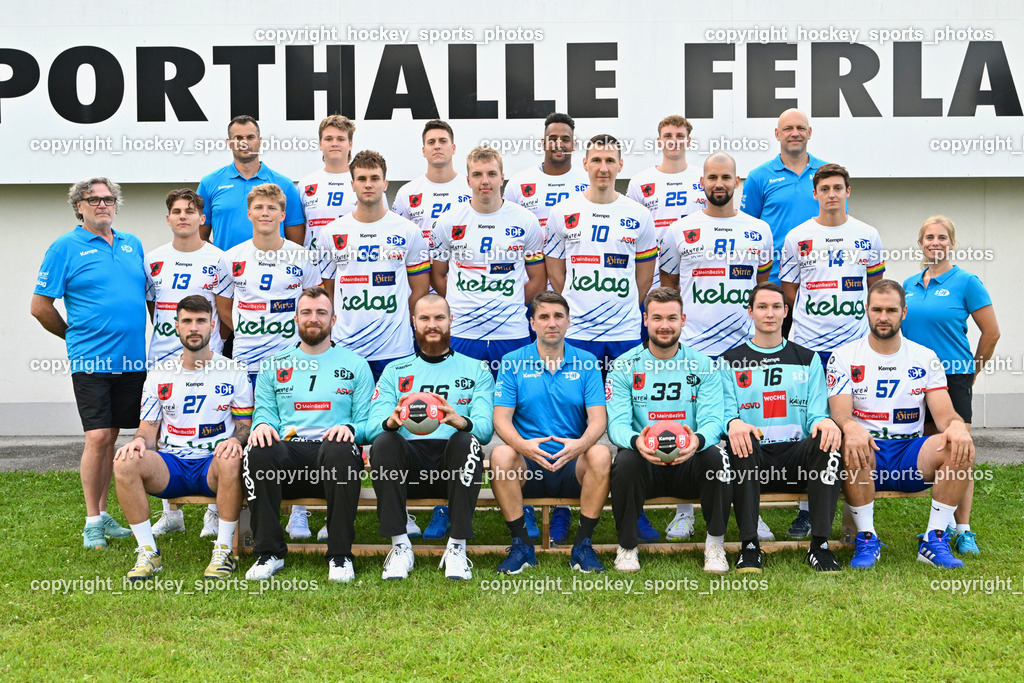 SC Ferlach Media Day | Mannschaftsfoto FC Ferlach HLA Meisterliga, SC Ferlach Media Day, SC Ferlach Media Day am 19.08.2024 in Ferlach (Ballspielhalle Ferlach), Austria, (Photo by Bernd Stefan)