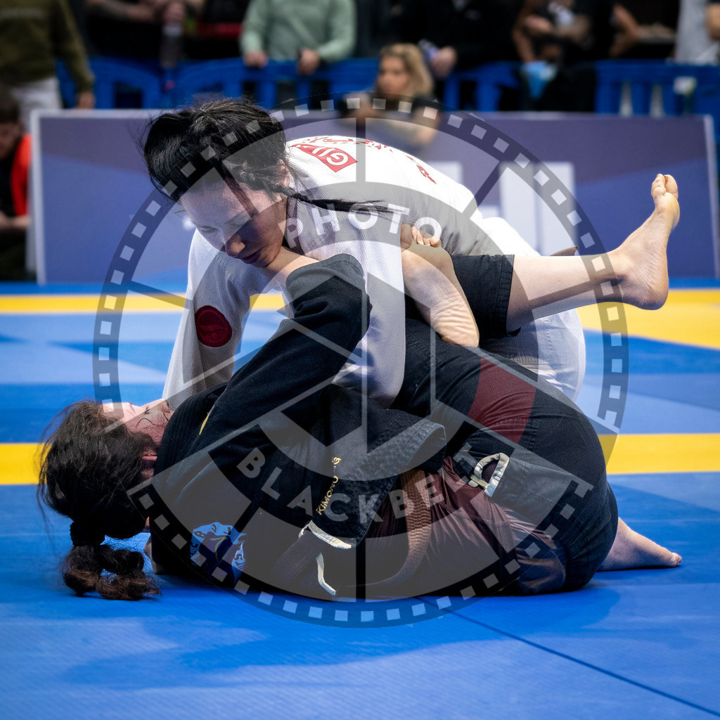 20240126PBB0566 | Fighters compete during the Brazilian Jiu-Jitsu European Championship of the IBJJF in Paris, France, on January 26, 2024.