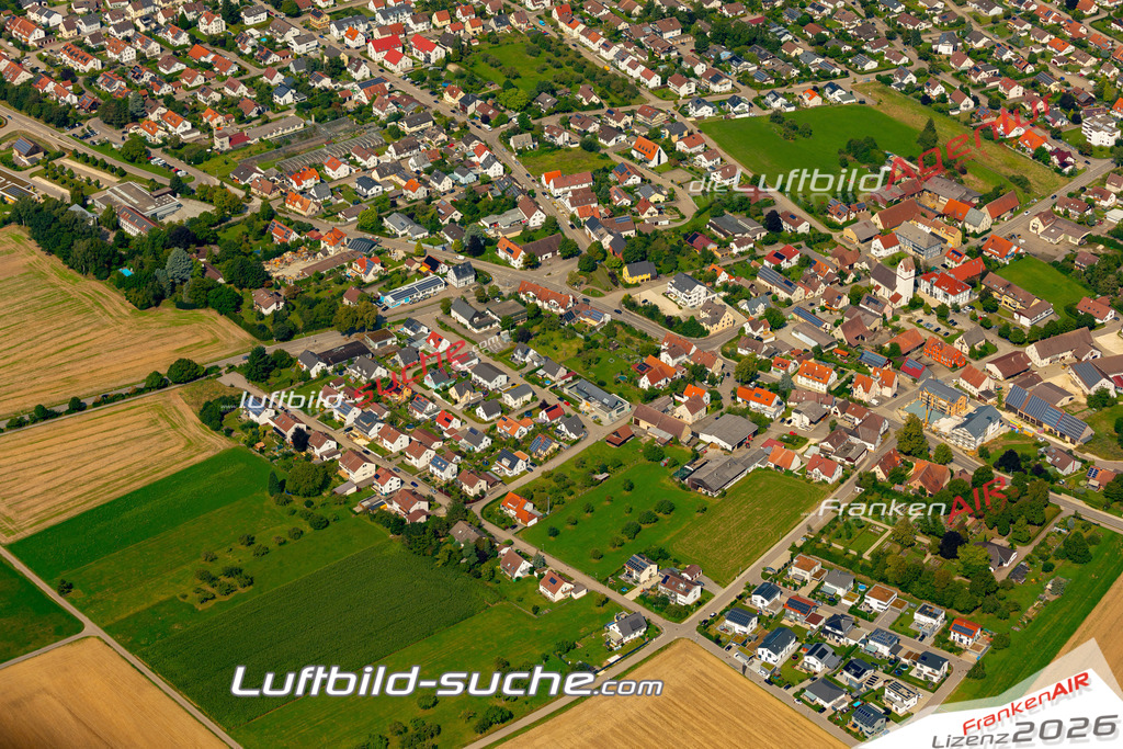 Das Luftbild zeigt :  Beimerstetten - Die Luftaufnahme wurde 2024 vom UL-Flugzeug aus erstellt ( keine Drohne ) - Hochauflösende Luftaufnahme - Für grossformatige Ausdrucke geeignet. Die Geschenkidee !Mit Lizenz und Bildrechte bestellbar