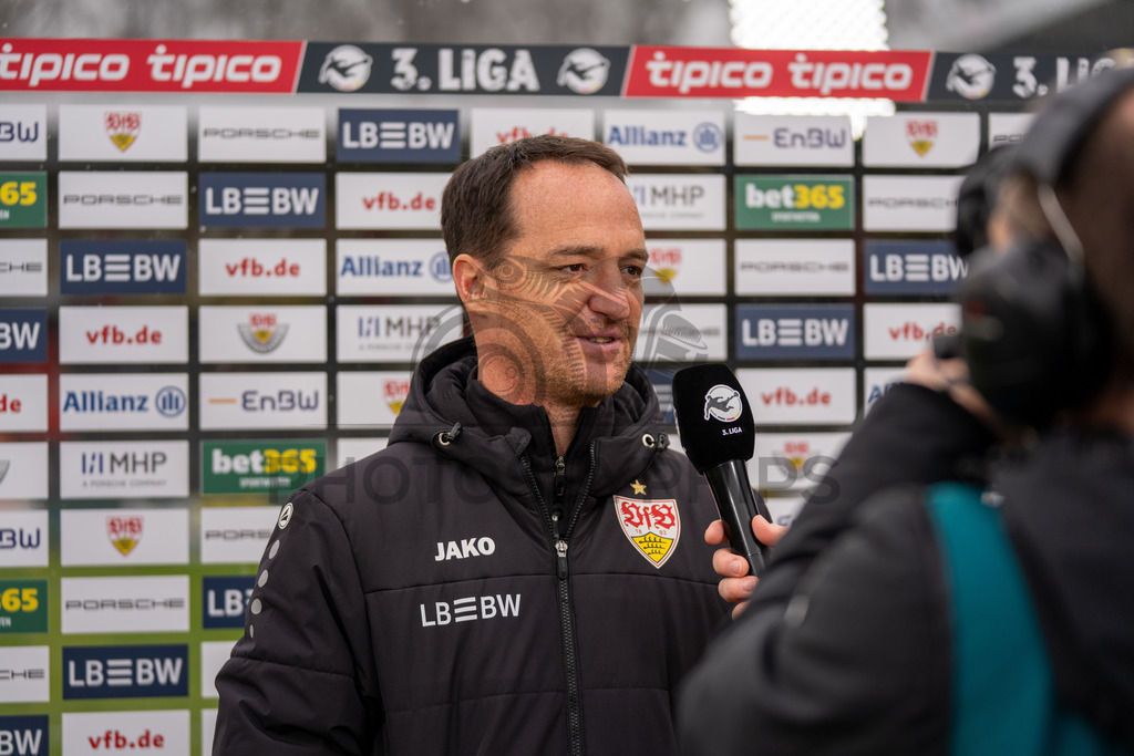 VfB Stuttgart II vs. TSG Hoffenheim II, Fussball, 3. Liga, 26. Spieltag, 15.03.2026 | Nico Willig (Trainer VfB Stuttgart II),VfB Stuttgart II vs. TSG Hoffenheim II, Fussball, 3. Liga, 26. Spieltag, 15.03.2026Foto: photosbyphips/Philip Ziegler