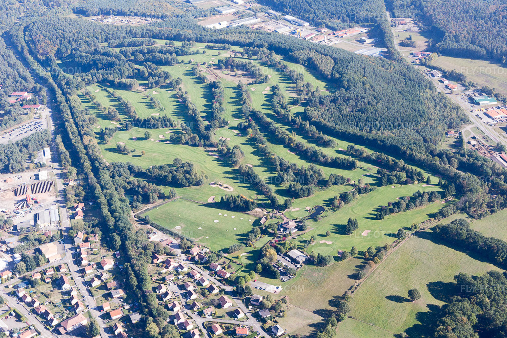 Aerial view: Golf de Bitche in Bitche in the state Moselle, France.Photo: IMG_095171.jpg taken on 10/16/2016 by Werner Riehm/FLY-FOTO.comResolution of the original: 5472 x 3648 px