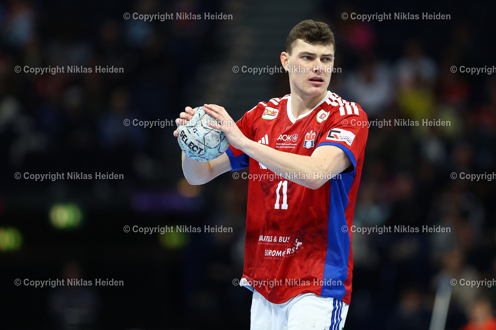 NH_HSVHamburg_MTMelsungen_HandballBundesliga_22022026 | #11 Nicolaj Jörgensen (Handball Sport Verein Hamburg)Handball I Herren I Bundesliga (Daikin HBL) I Saison 2025-2026 I 22. Spieltag I Handball Sport Verein Hamburg - MT Melsungen I 22.02.2026 I Barclays Arena