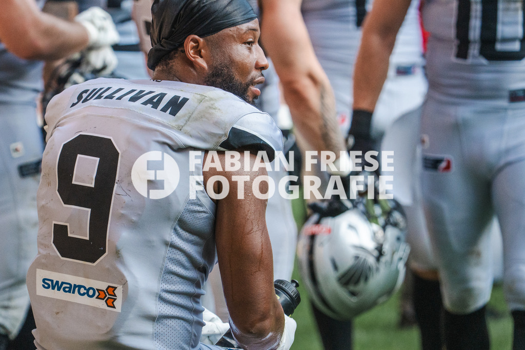 GER Rhein Fire vs. Raiders Tirol, Football, European League of Football, Spieltag 12, Saison 2025, 10.08.2025 | GER Rhein Fire vs. Raiders Tirol, Football, European League of Football, Spieltag 12, Saison 2025, 10.08.2025Foto: Fabian Friese - Realisiert mit Pictrs.com
