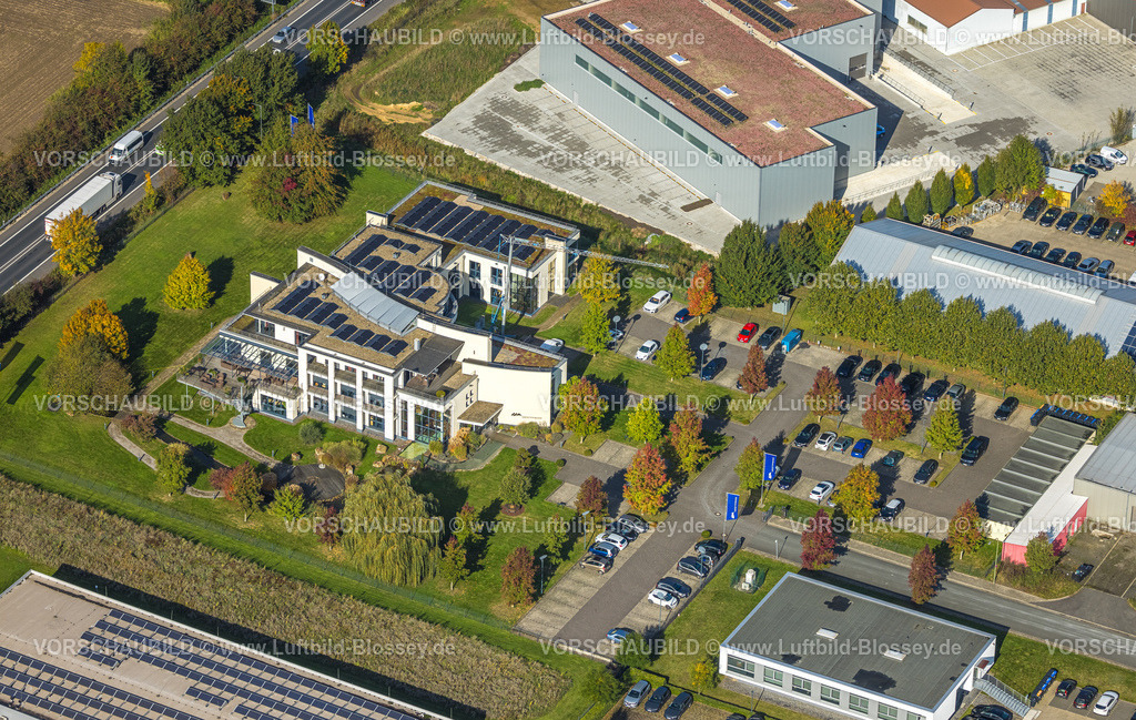 Hamm241007937 | Luftbild, WESTPRESS GmbH, Werbeagentur mit Solardach, Kreativ-Allee, Stadtbezirk Rhynern, Hamm, Ruhrgebiet, Nordrhein-Westfalen, Deutschland