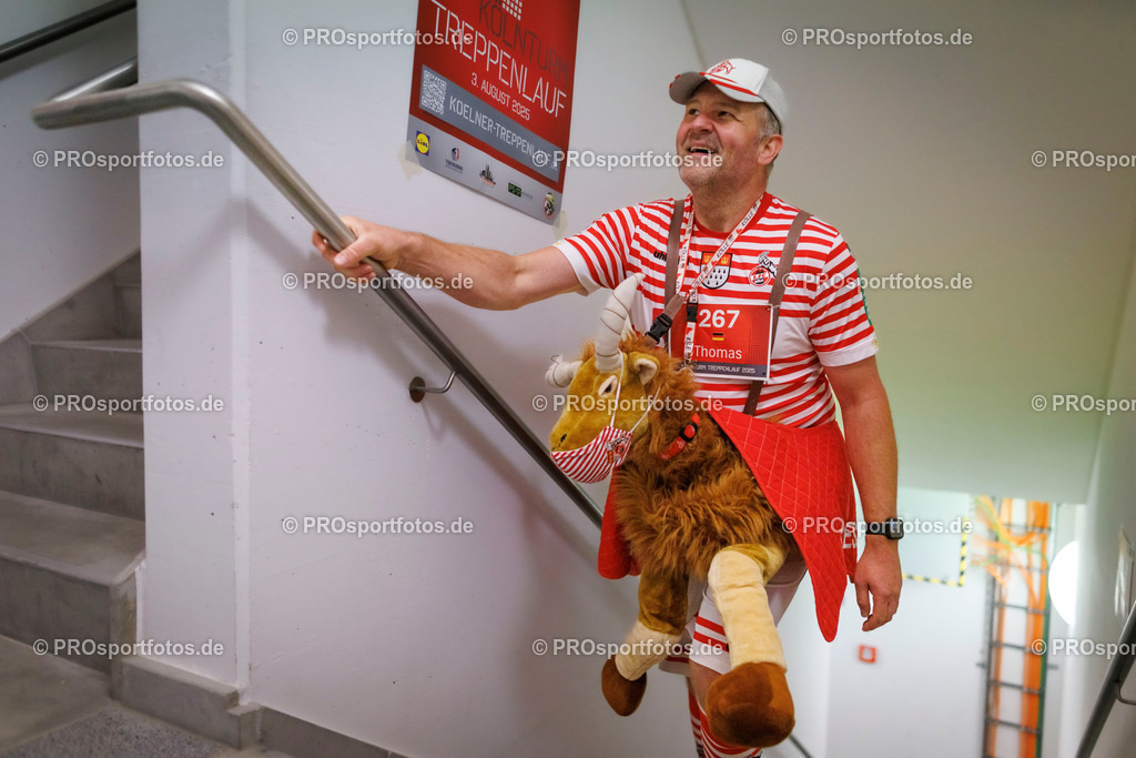 KölnTurm Treppenlauf; Köln, 03.08.2025 | Impressionen vom KölnTurm Treppenlauf am 03.08.2025 in Köln (Nordrhein-Westfalen). 