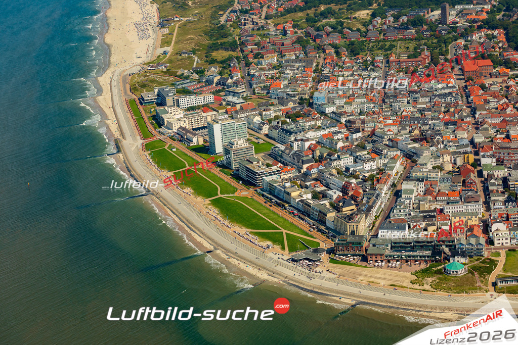 Schöne Luftaufnahme als Geschenk in Strandpromenade Norderney - Die Luftbildaufnahme wurde 2025 vom UL-Flugzeug heraus erstellt ( keine Drohne ) - Hochauflösende Luftaufnahme -Nicht vergleichbar mit Google Maps oder Satelittenbilder- Die Geschenkidee !Mit Lizenz und Bildrechte bestellbar