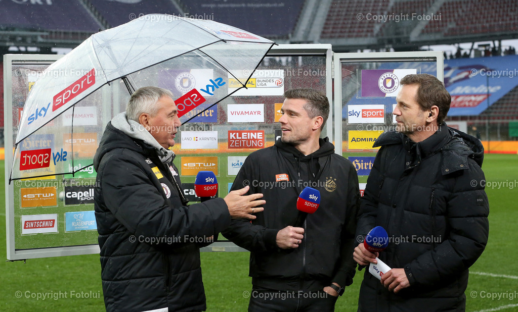 A_LUI_10032024_10 | SPORT,FUSSBALL, ADMIRAL BUNDESLIGA AUSTRIA KLAGENFURT-SK RAPID WIEN 10.03.2024 IM BILD:PETER PACULT (KLAGENFURT) ROBERT KLAUß  (RAPID WIEN) FOTO:FOTOLUI/MW