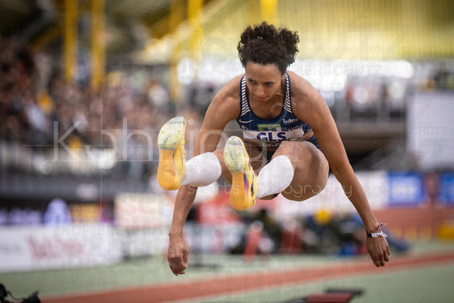 Deutsche Leichtathletik-Hallenmeisterschaften; Dortmund, 01.03.2026 | Malaika Mihambo (LG Kurpfalz); Deutsche Leichtathletik-Hallenmeisterschaften am 01.03.2026 in der Helmut-Körnig-Halle in Dortmund. 