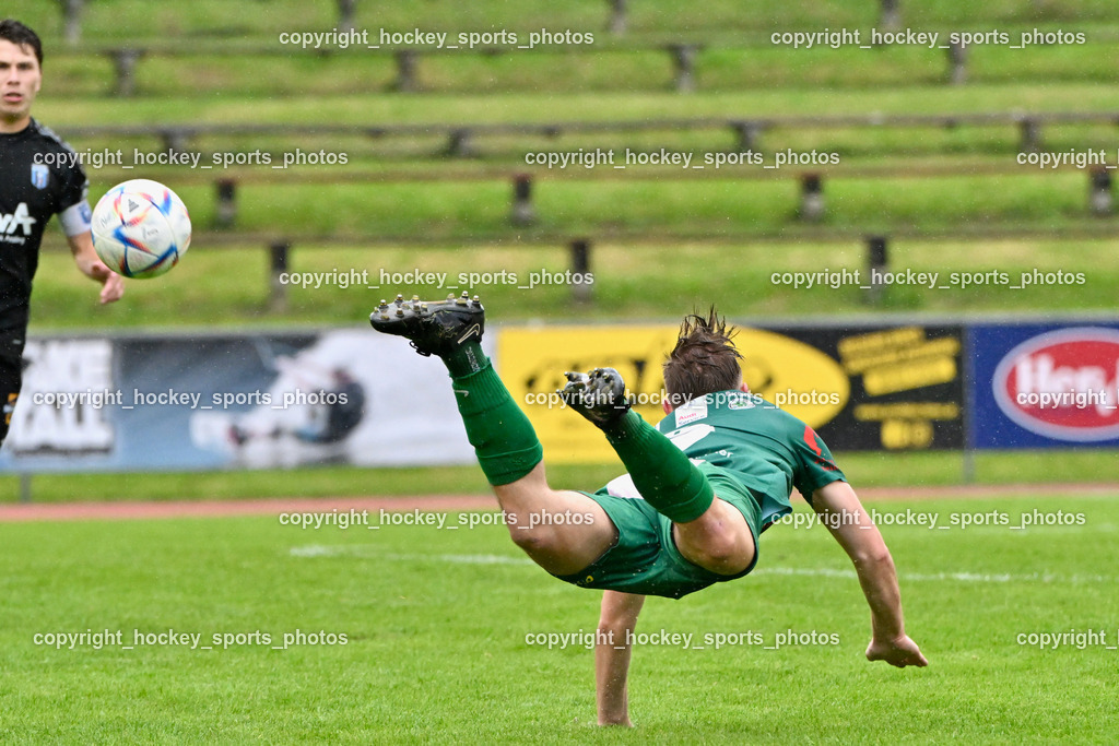 SV Rapid Lienz vs. URC Thal Assling | #6 Florian Unterweger Rapid Lienz,  Flugeinlage, SV Rapid Lienz vs. URC Thal Assling, SV Rapid Lienz vs. URC Thal Assling am 08.06.2024 in Lienz (Dolomiten Satadion), Austria, (Photo by Bernd Stefan)