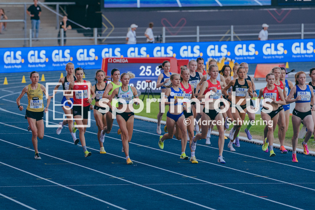 Deutsche Meisterschaften der Frauen und Männer 2026 | 5000-Meter-Lauf, Deutsche Meisterschaften der Frauen und Männer 2026, Lohrheidestadion Bochum-Wattenscheid, 25.07.2026. Foto: Marcel Schwering / sportimfokus - Realisiert mit Pictrs.com