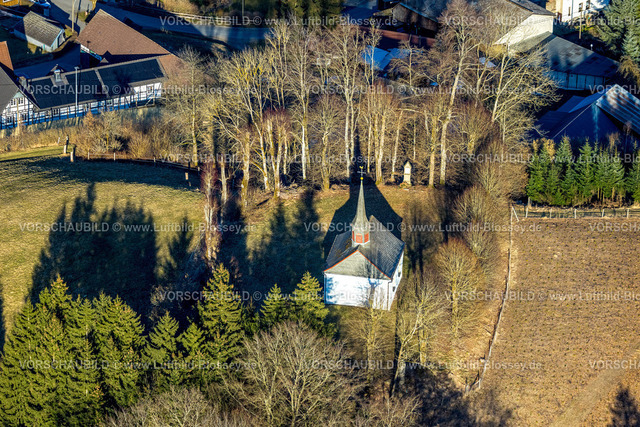 Lennestadt250309574Halberbracht | Luftbild, Kapelle Oedingerberg, Oedingen, Lennestadt, Sauerland, Nordrhein-Westfalen, Deutschland