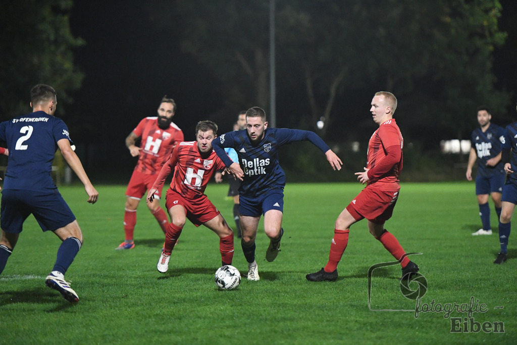 TV Metjendorf-SV Ofenerdiek | Herren Kreisliga; TV Metjendorf (rot)-SV Ofenerdiek (blau) am 09.10.2024; in Metjendorf (Am Sportplatz), Photo: Philip Eiben 2024 - Realisiert mit Pictrs.com