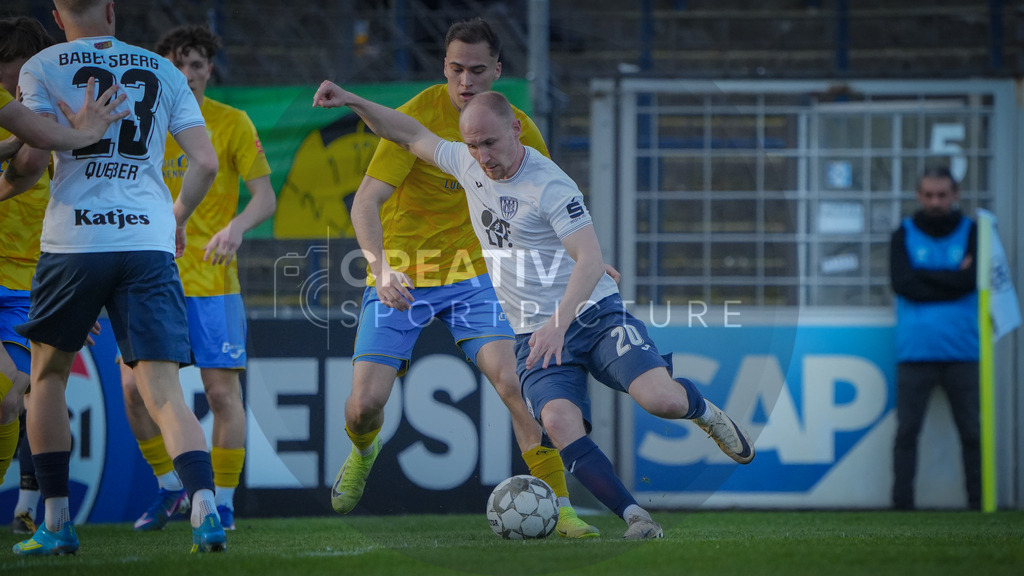 Fußball, Herren, Saison 2025/2026, Regionalliga Nordost, 30. Spieltag, FSV 63 Luckenwalde vs. SV Babelsberg 03, Freitag 17.04.2026, Karl-Liebknecht-Stadion Potsdam | Fußball, Herren, Saison 2025/2026, Regionalliga Nordost, 30. Spieltag, FSV 63 Luckenwalde vs. SV Babelsberg 03, Freitag 17.04.2026, Karl-Liebknecht-Stadion Potsdam, Im Bild: Tobias Hasse (Babelsberg) - Realisiert mit Pictrs.com