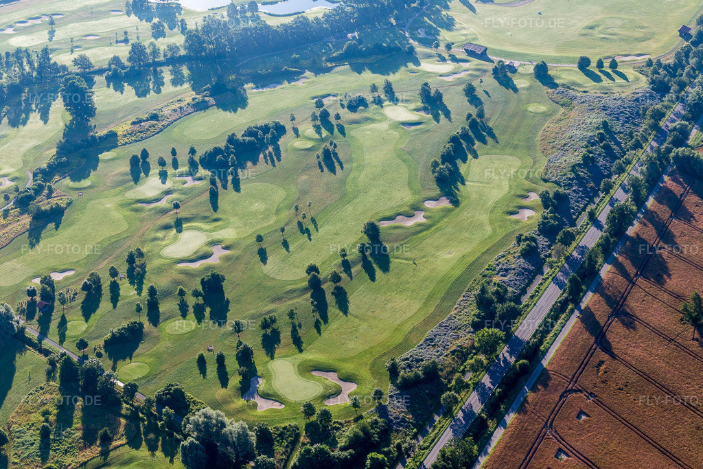 Luftbild: Gelände des Golfplatz Golfplatz Kurpfalz in Limburgerhof in Schifferstadt im Bundesland Rheinland-Pfalz in Deutschland. Foto: IMG_091673.jpg vom 10.07.2016 durch Werner Riehm/FLY-FOTO.de