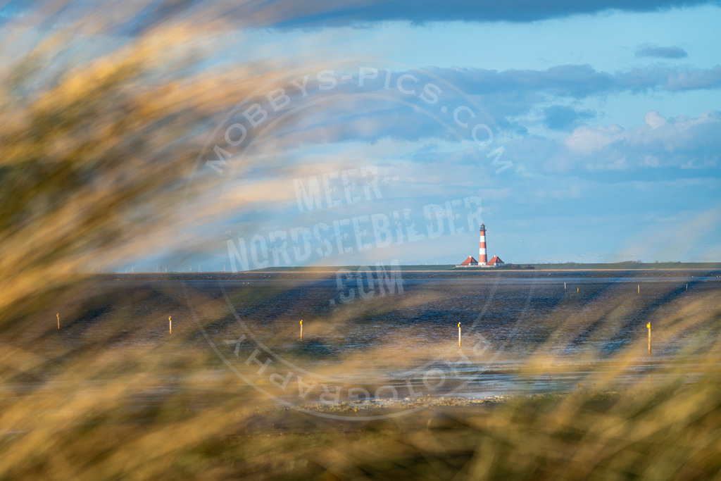 Leuchtttrum durch die Dünen | Leuchtturm Westerhever aus den dünen