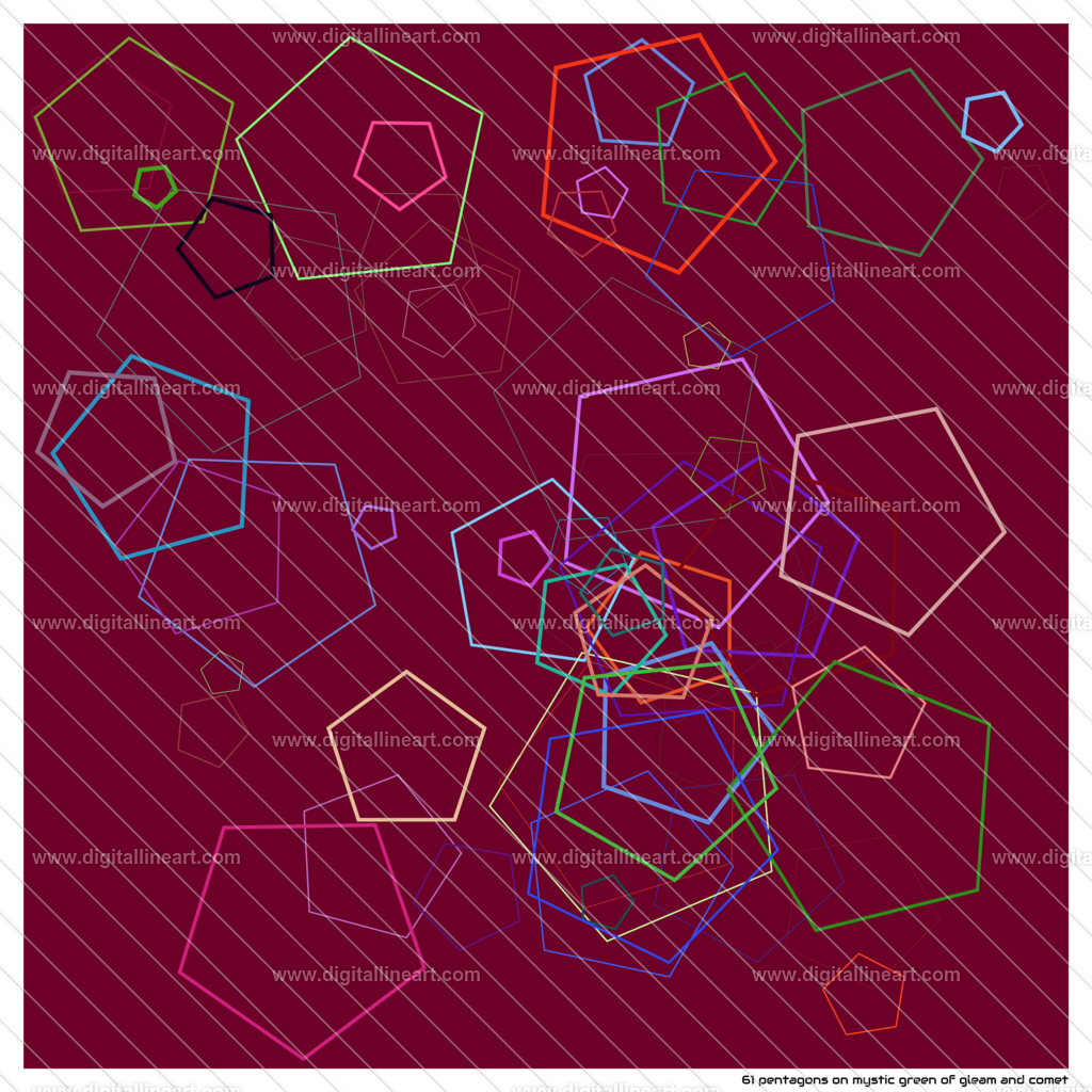 61-pentagons-mystic-green-of-gleam-and-comet | digitallineart - Realisiert mit Pictrs.com
