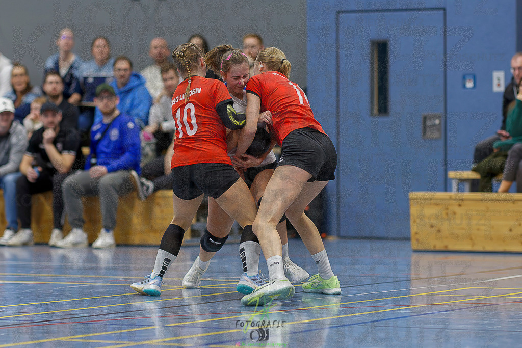 Frauen 2. Bezirksklasse; SG Rechtenbach - HSG Linden II | Frauen 2. Bezirksklasse; SG Rechtenbach - HSG Linden II am 16.11.2025 in Rechtenbach (Sporthalle Rechtenbach)Photo © 2025 - Jörg Heinrich - Realisiert mit Pictrs.com
