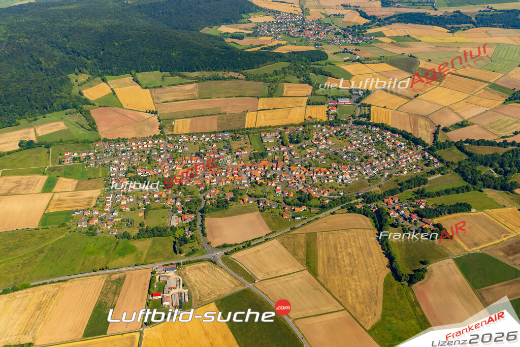 Luftaufnahme Ransbach Hohenroda - Die Luftaufnahme wurde 2025 vom UL-Flugzeug heraus erstellt ( ohne Drohne ) - Hochauflösende Luftaufnahme - für professionelle Ausdrucke geeignet. Die Geschenkidee !Mit Lizenz und Bildrechte bestellbar