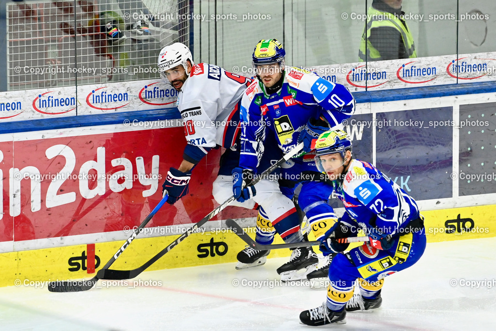 EC IDM Wärmepumpen VSV vs. Hydro Fehervar AV 19 | #72 John Hughes EC VSV, #10 Thomas Vallant EC VSV, #90 Darren Archibald Hydro Fehervar, EC IDM Wärmepumpen VSV vs. Hydro Fehervar AV 19, EC IDM Wärmepumpen VSV vs. Hydro Fehervar AV 19  am 17.01.2026 in Villach (Stadthalle Villach), Austria, (Photo by Bernd Stefan)