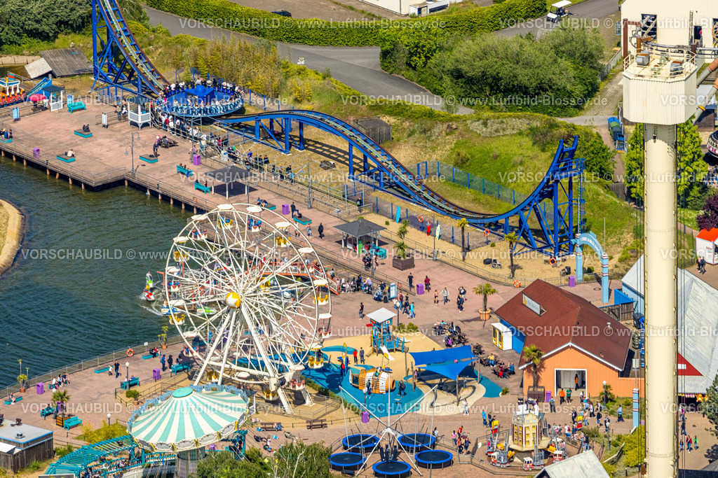 Bottrop230510329Kirchhellen | Luftbild, Movie Park Germany, Freizeitpark zum Thema Film, Santa Monica Wheel Riesenrad, Kirchhellen-Nord-Ost, Bottrop, Ruhrgebiet, Nordrhein-Westfalen, Deutschland