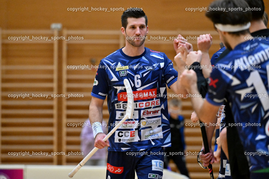 VSV Unihockey vs. SZPK Floorball | #6 Timo Schmid VSV Unihockey, VSV Unihockey vs. SZPK Floorball, VSV Unihockey vs. SZPK Floorball am 23.11.2024 in Villach (Ballspielhalle St. Martin), Austria, (Photo by Bernd Stefan)
