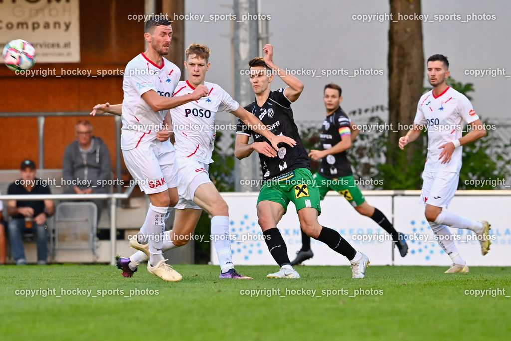 SAK Klagenfurt vs. FC Gleisdorf 09 2.9.2022 | #7 Darjan Aleksic, #5 Matic Pavlic, #10 Filip Smoljan