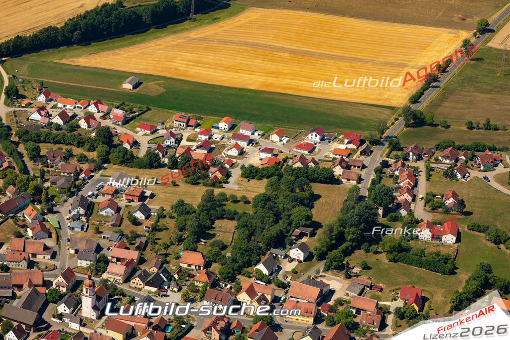Aktuelles Luftbild von Offenbau Thalmässing - Die Luftaufnahme wurde 2022 mittels UL-Flugzeug erstellt ( keine Drohne ) - hochauflösende Kamera-Systeme von  Canon -Beste Qualität - Für grossformatige Ausdrucke geeignet. Die Geschenkidee !