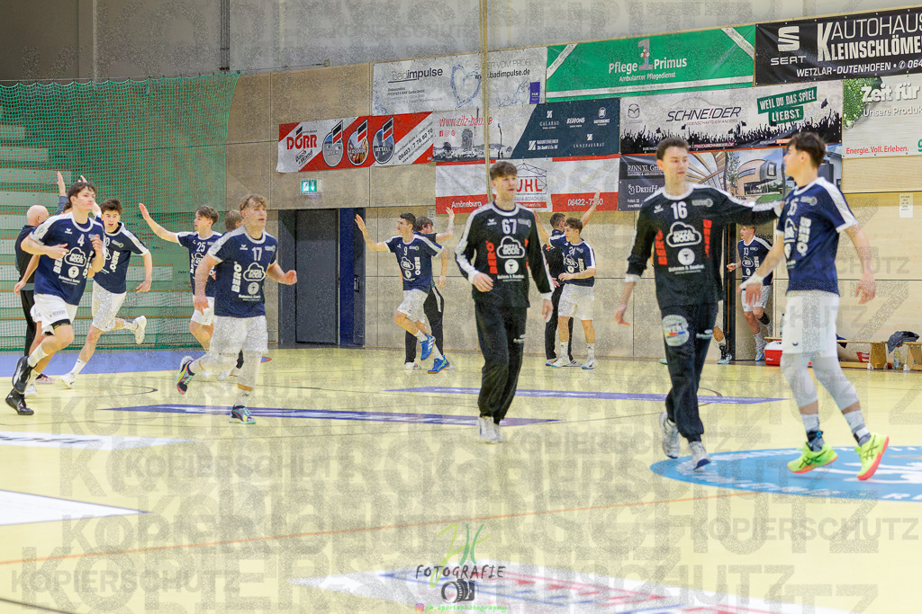 Jugendbundesliga A-Jugend; HSG Dutenhofen/Münchh. - HSG Rodgau Nieder-Roden | Jugendbundesliga A-Jugend; HSG Dutenhofen/Münchh. - HSG Rodgau Nieder-Roden am 07.12.2024 in Dutenhofen (Sporthalle Dutenhofen)Photo © 2024 - Jörg Heinrich - Realisiert mit Pictrs.com