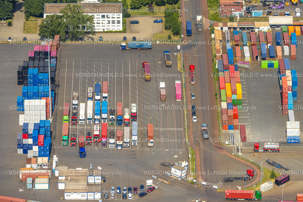 Duisburg230707489 | Luftbild, logport I Rheinhausen, LKW Parkplatz, Friemersheim, Duisburg, Ruhrgebiet, Nordrhein-Westfalen, Deutschland