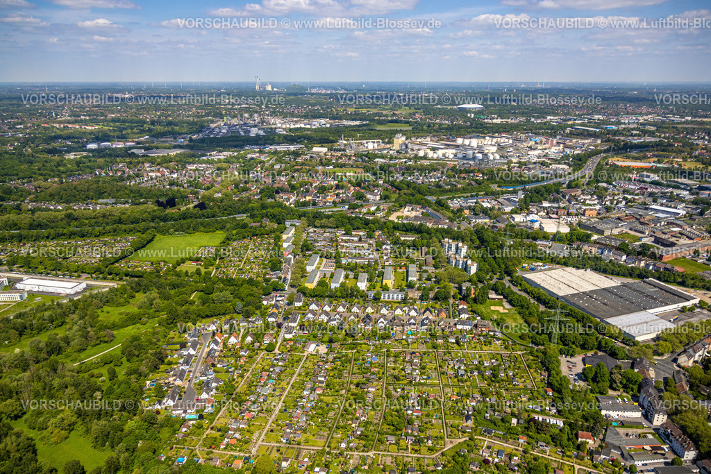 Gelsenkirchen230510991 | Luftbild, Kleingärtnerverein Am Kußweg, Feldmark, Gelsenkirchen, Ruhrgebiet, Nordrhein-Westfalen, Deutschland