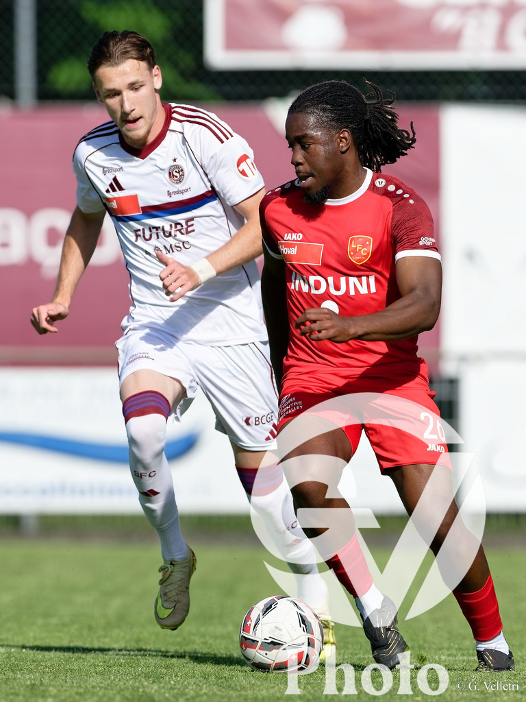 Lancy FC  v Servette FC M-21  - 1ere ligue Classic  | Geneva, Switzerland - April 25 : during the 1ere ligue Classic  match between Lancy FC  and Servette FC M-21  at Stade de Marignac on April 25 , 2026 in Geneva, Switzerland.