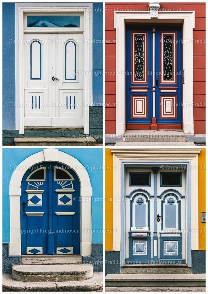 Türen in Mariazell | Collage aus Mariazeller Haustüren  - Realisiert mit Pictrs.com