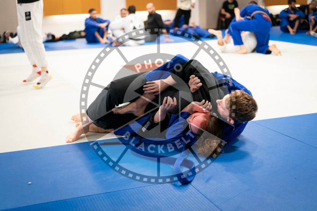20240126PBB0826 | Fighters compete during the Brazilian Jiu-Jitsu European Championship of the IBJJF in Paris, France, on January 26, 2024.