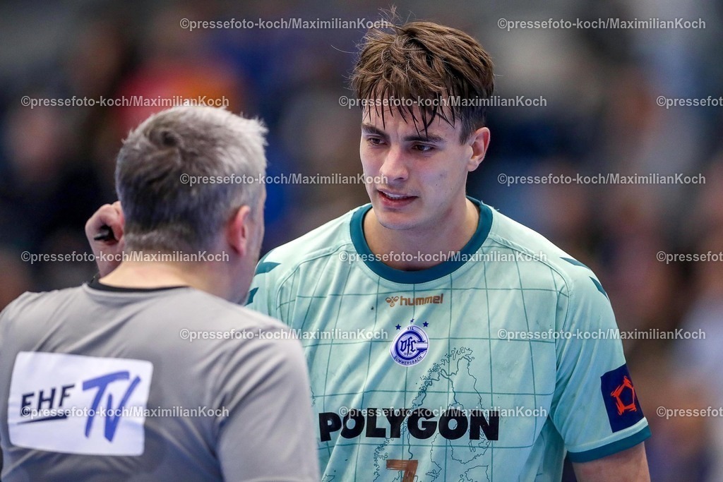 Gum11022501055 | 11.02.2025, Handball, European League - Hauptrunde Gruppe IV, VfL Gummersbach - SG Flensburg-Handewitt, Schwalbe-Arena: Julian Köster (GUM #7)