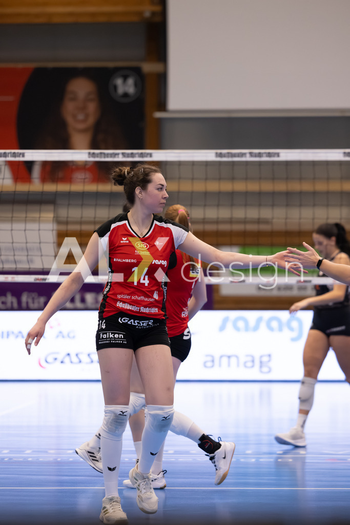 Volleyball I Frauen I Saison 2025-2026 I Volleyball NLA | Women I Round 16 I VC Kanti Schaffhausen - Viteos NUC I 31.01.2026 | 14 Josipa Marković (HR) (VC Kanti Schaffhausen) – Aussen - Realisiert mit Pictrs.com