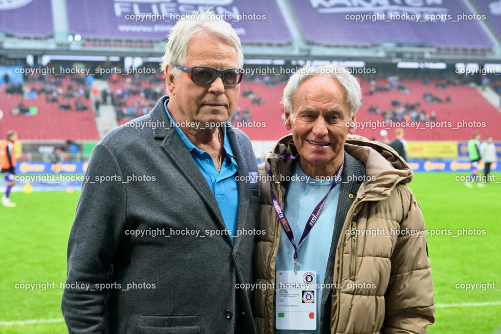 Austria Klagenfurt vs. SK Rapid 10.3.2024 | österreichische Fussball Legende Franz Hasil, österreichische Fussball Legende Friedl Koncilia