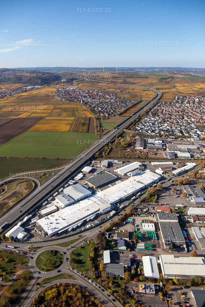 Luftbild: Werksgelände Aafes Europa in Grünstadt im Bundesland Rheinland-Pfalz in Deutschland. Foto: IMG_123547.jpg vom 31.10.2020 durch Werner Riehm/FLY-FOTO.de