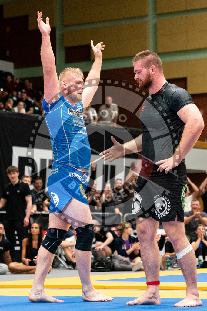 20230916PBB7764-2 | Fighters compete during the grappling tournement ADCC Trials (European, Middle East and African Championship) in Warsaw, Poland, on September 16, 2023.