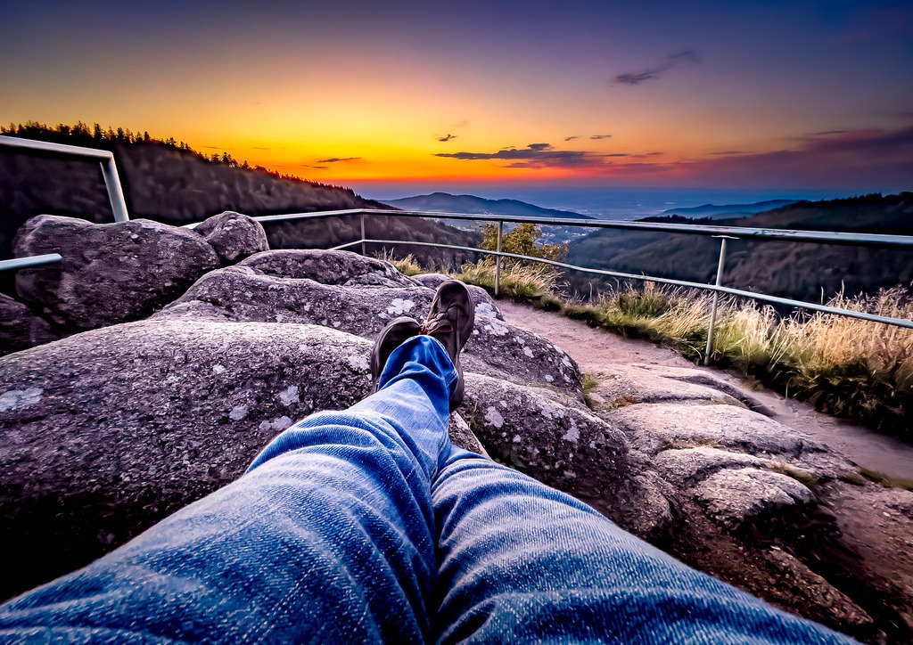 MPI_Sunset_0024 | Sonnenuntergang auf dem Wiedenfelsen über Bühlertal - Realisiert mit Pictrs.com