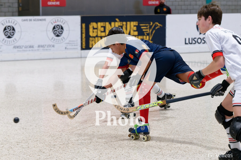 U17  - SC Thunerstern  v Geneve RHC A  |  during the U17  match between SC Thunerstern  and Geneve RHC A  at Centre sportif de la queue d'arve in Geneve, Switzerland