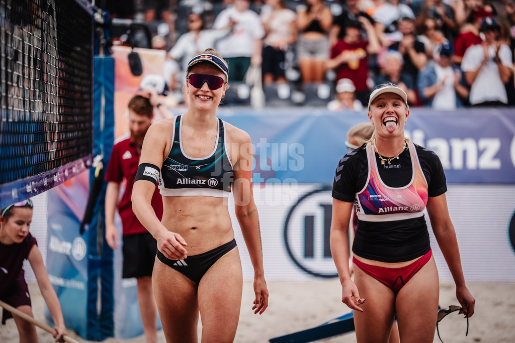Beachvolleyball | Frauen | Deutsche Meisterschaften 2025 Timmendorfer Strand | 04.09.2025 | v.l. Svenja Müller und Chenoa Christ