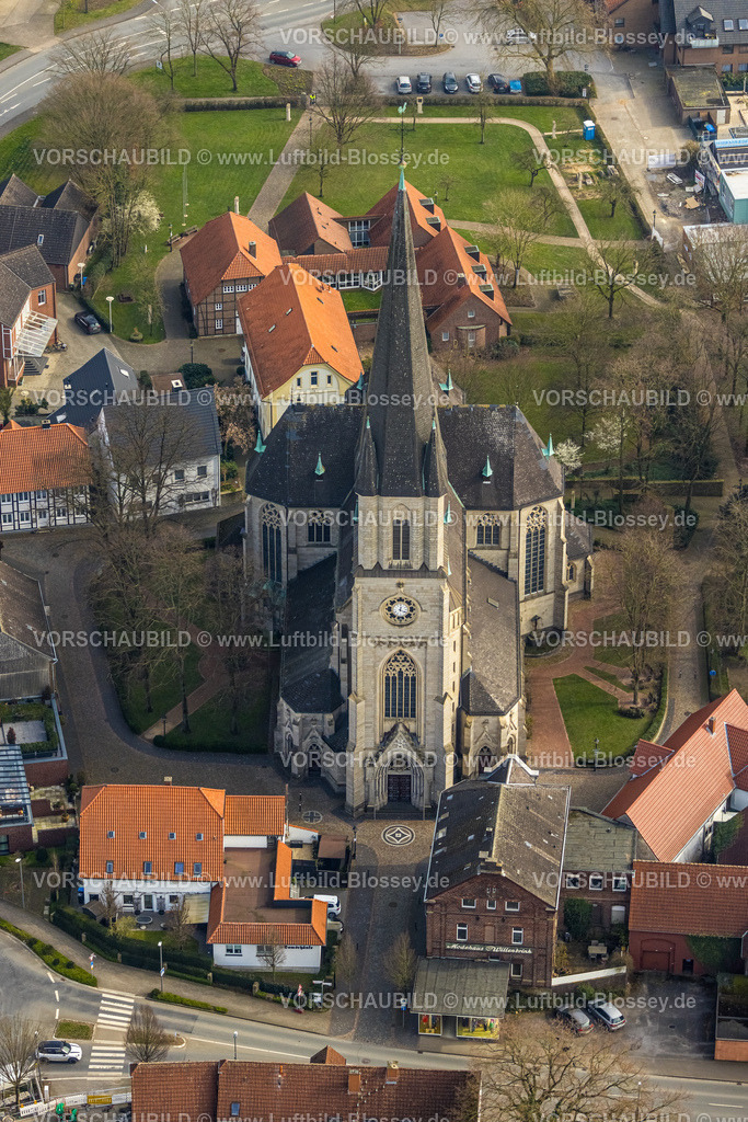 Lippetal240307211 | Luftbild, kath. Wallfahrtskirche  St. Ida Basilika, Lippetal, Herzfeld, Nordrhein-Westfalen, Deutschland
