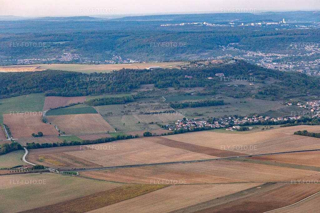 Luftbild: Ortsansicht in Bainville-sur-Madon im Bundesland Meurthe-et-Moselle in Frankreich. Foto: IMG_117964.jpg vom 14.09.2019 durch Werner Riehm/FLY-FOTO.de