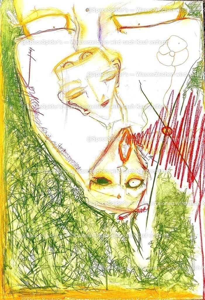 ⭐️ monkys in the brain...blablablabla | Kunst by SpaceSpider Tanja Kessler - Realisiert mit Pictrs.com